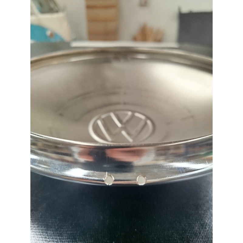 CALOTA FUSCA KOMBI 5 FUROS ABAULADA CROMADA PREMIUM