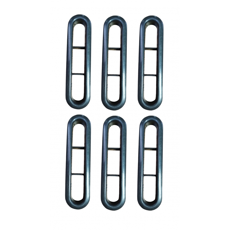 MOLDURA SAIDA AR VIDRO TRASEIRO PLÁSTICO PRETO (KIT)