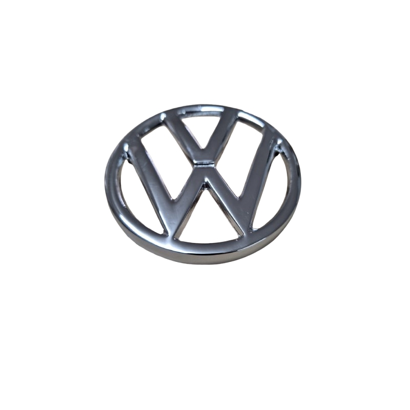 EMBLEMA METAL CROMADO VW BRASILIA E VARIANT DIANTEIRO