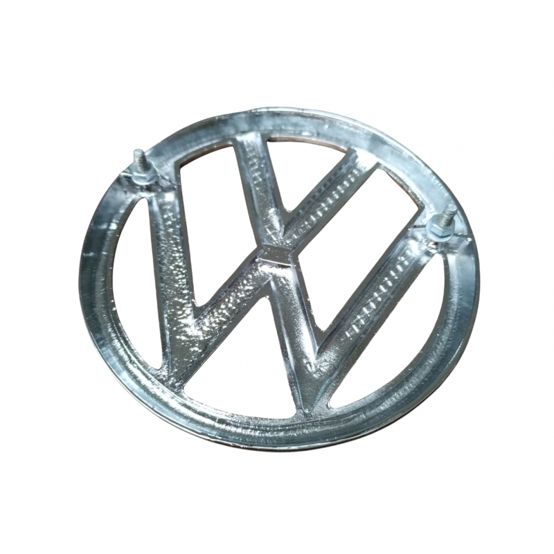 EMBLEMA METAL CROMADO VW BRASILIA E VARIANT DIANTEIRO
