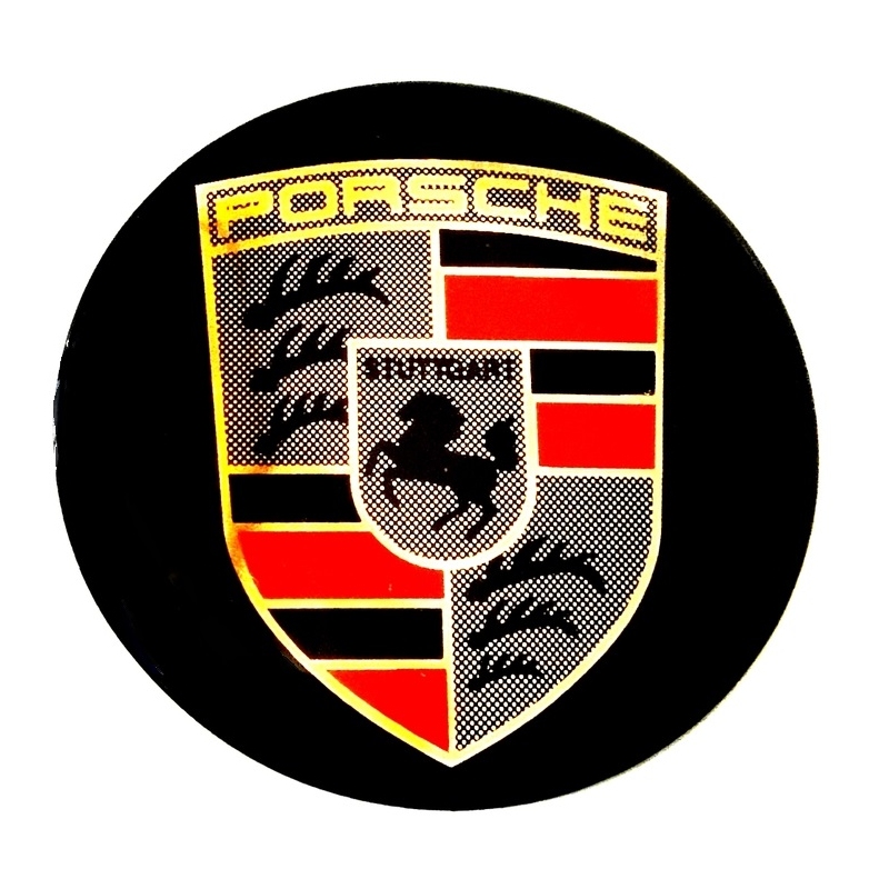 ADESIVO PORSCHE 8,5CM RESINADO