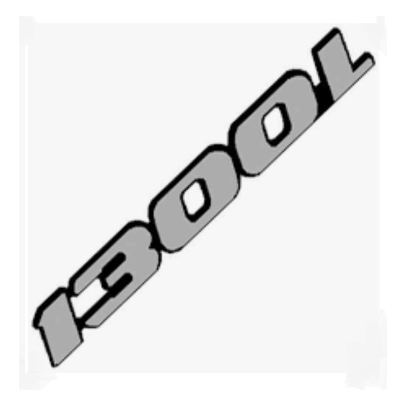 EMBLEMA 1300L PLÁSTICO PRATEADO