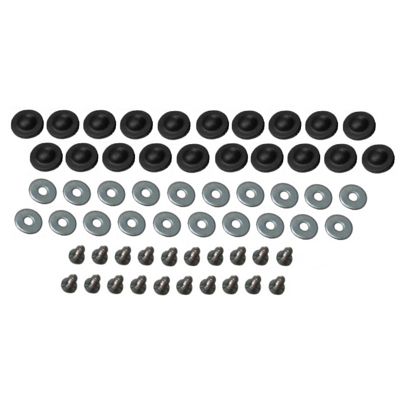 PARAFUSO FORRAÇÃO PORTA KOMBI PRETO KIT